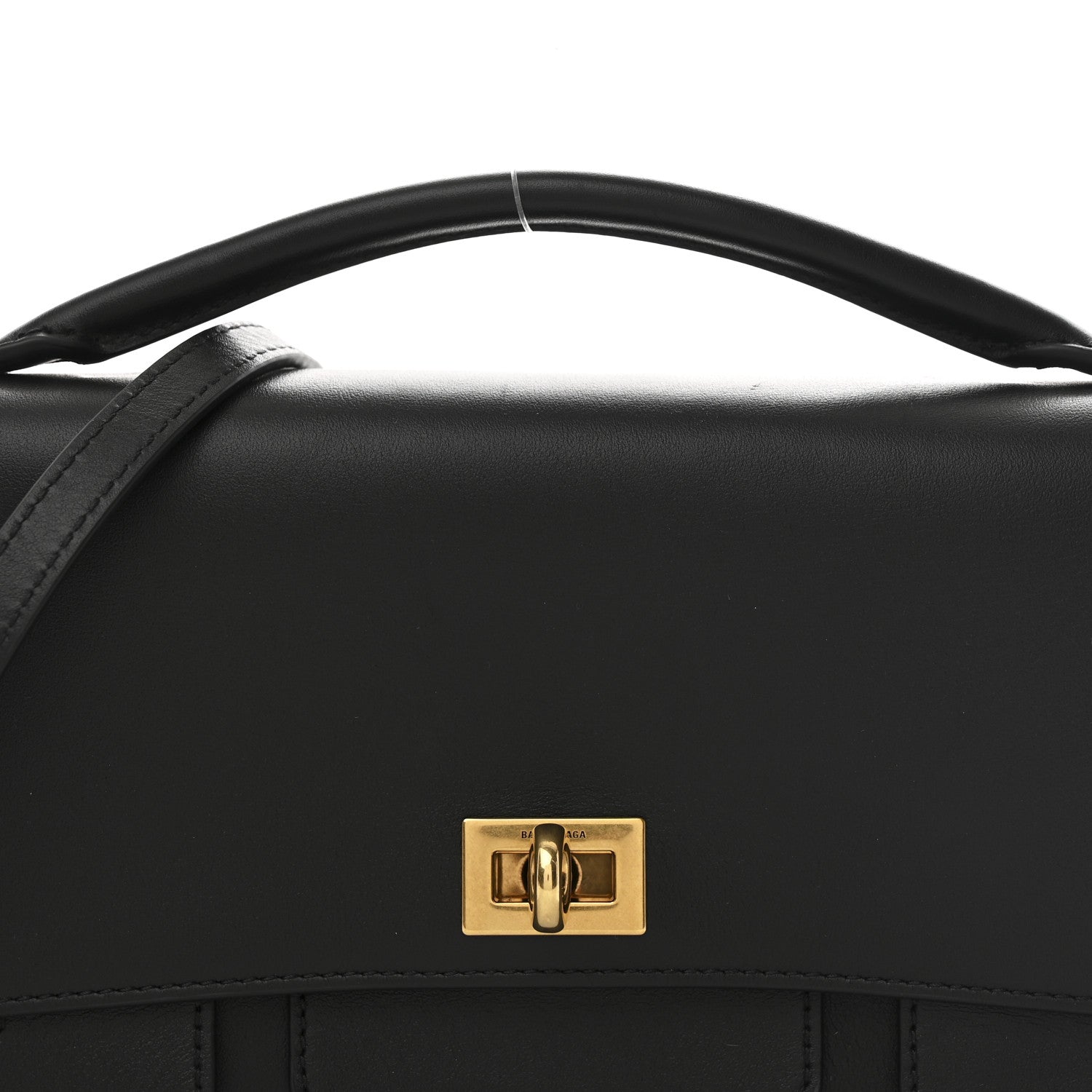 Balenciaga Smooth Calfskin Small Bel Air Clutch On Strap Black 9 of 11