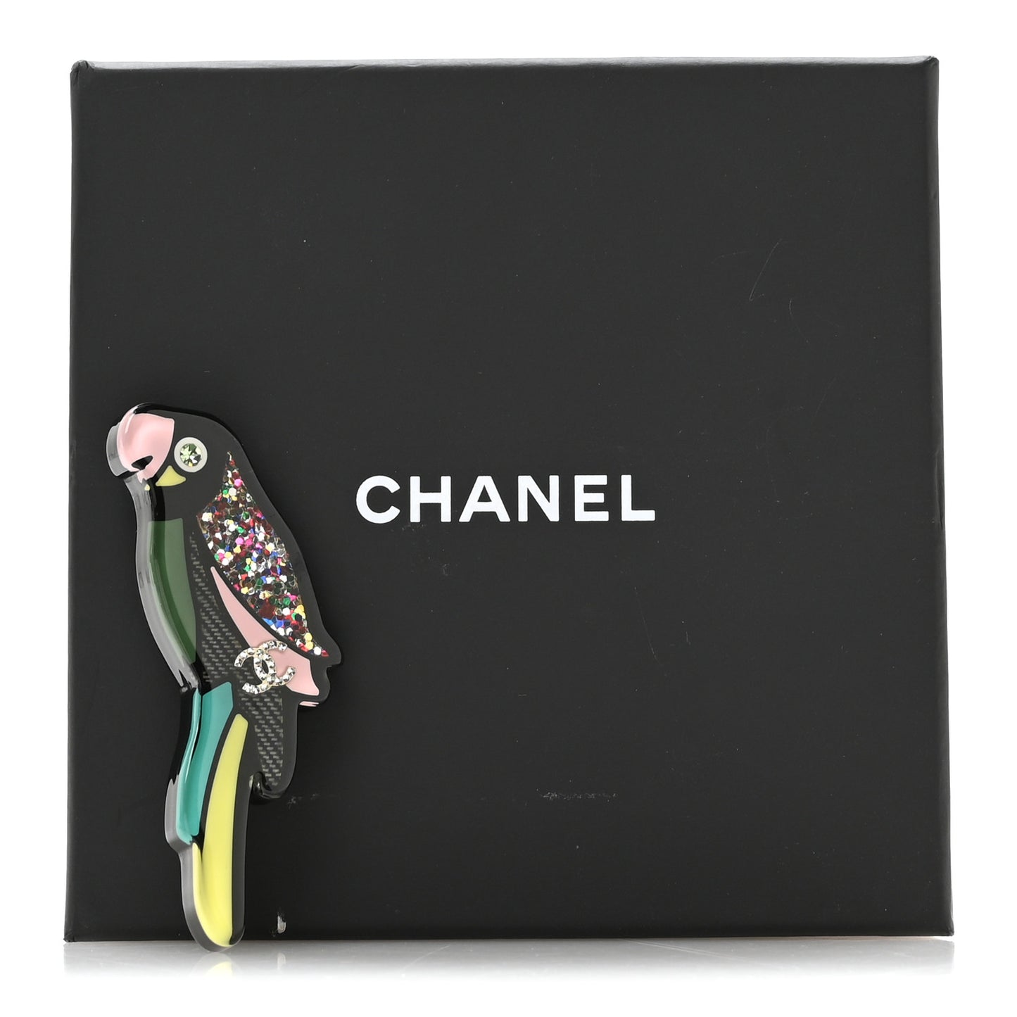 Resin Parrot CC Brooch Multicolor