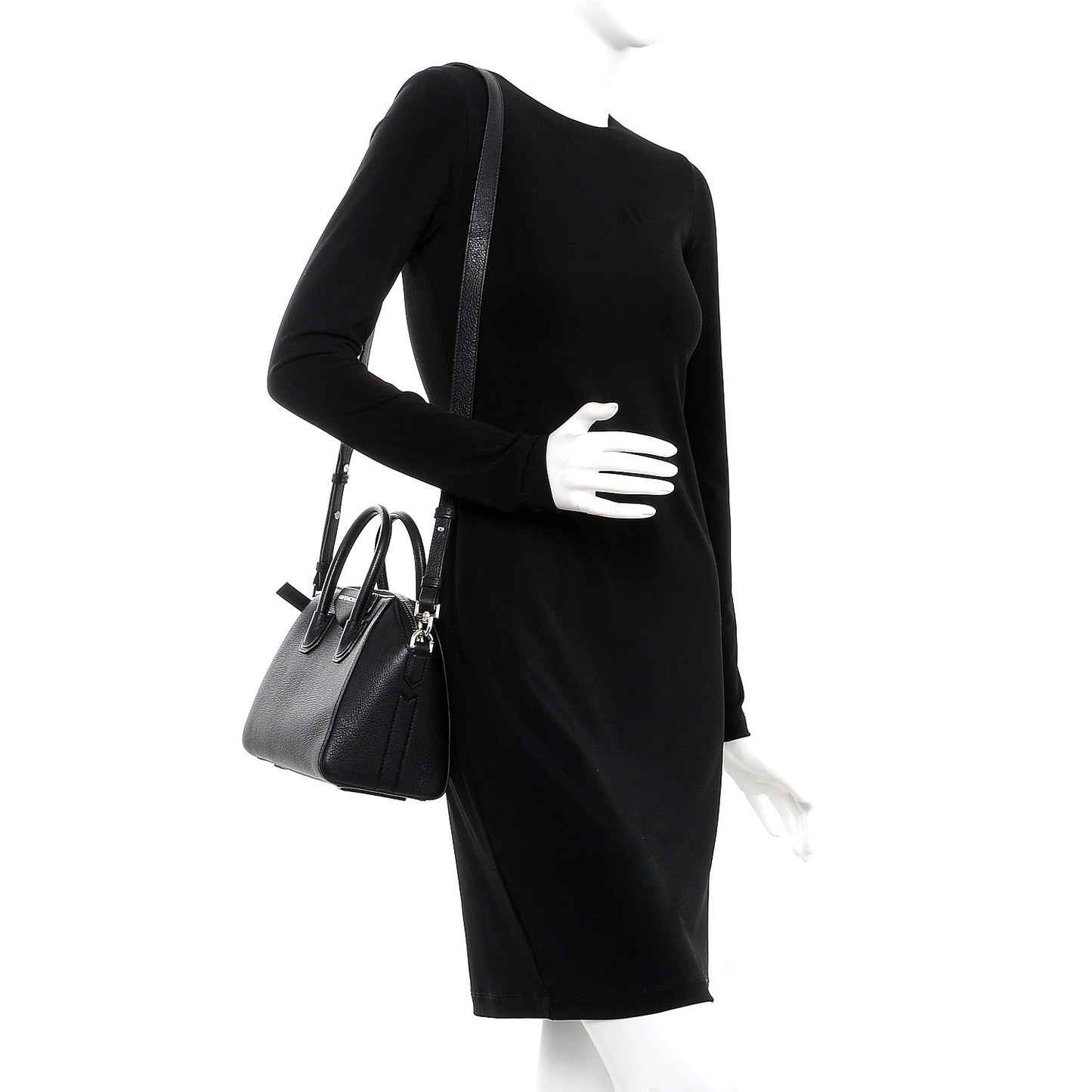 Sugar Goatskin Mini Antigona Black