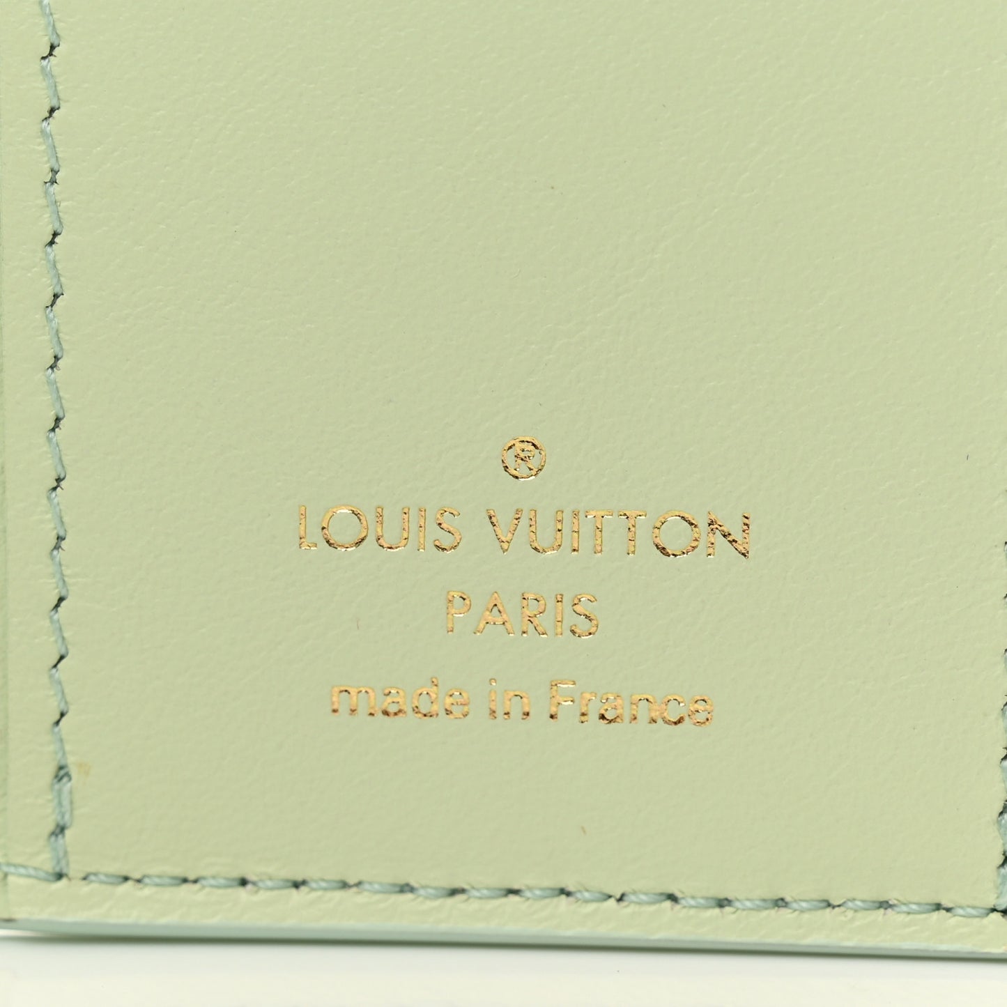 Taurillon Summer Stardust Capucines XS Wallet Vert D'Eau