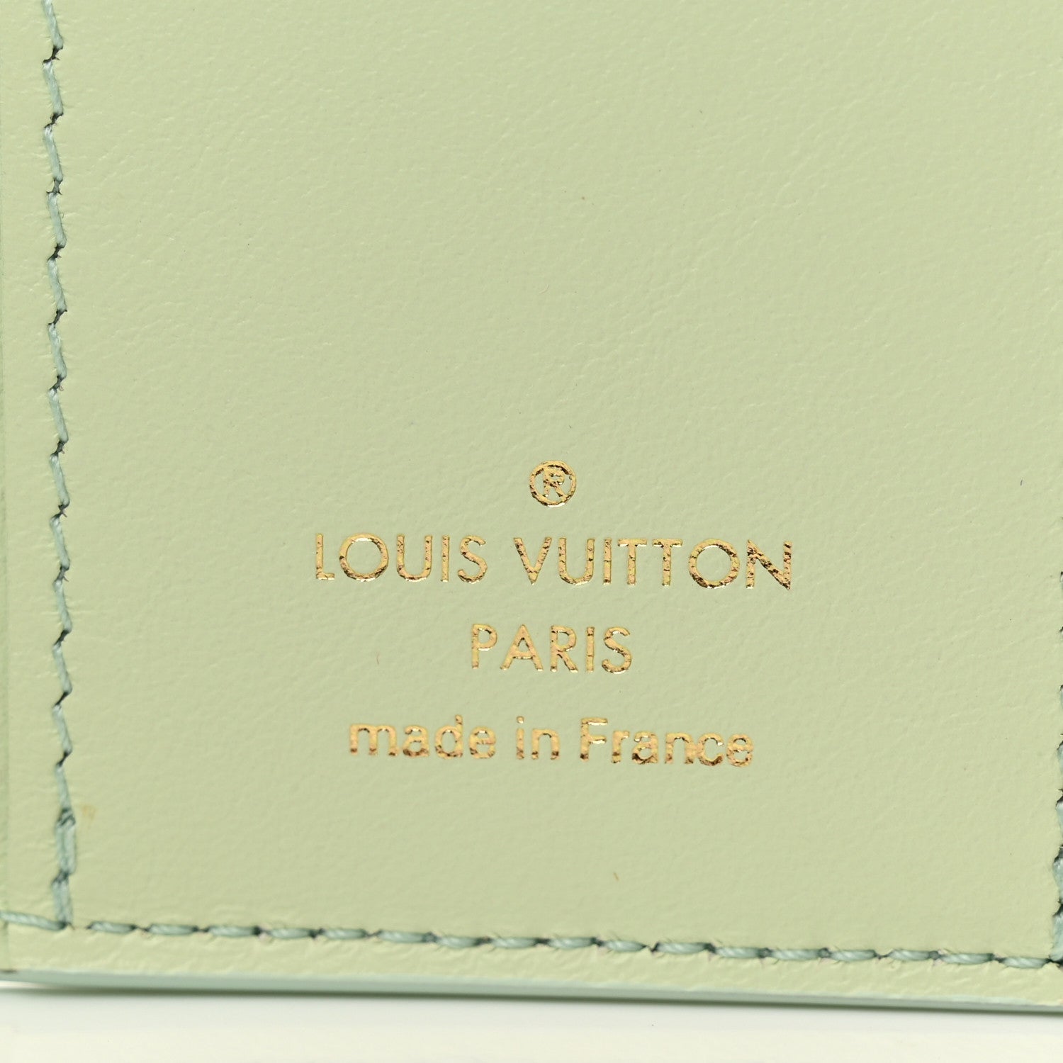 Louis Vuitton Taurillon Summer Stardust Capucines XS Wallet Vert D'Eau 6 of 7