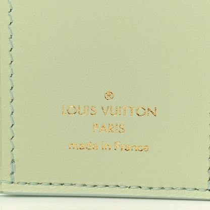 Louis Vuitton Taurillon Summer Stardust Capucines XS Wallet Vert D'Eau 6 of 7
