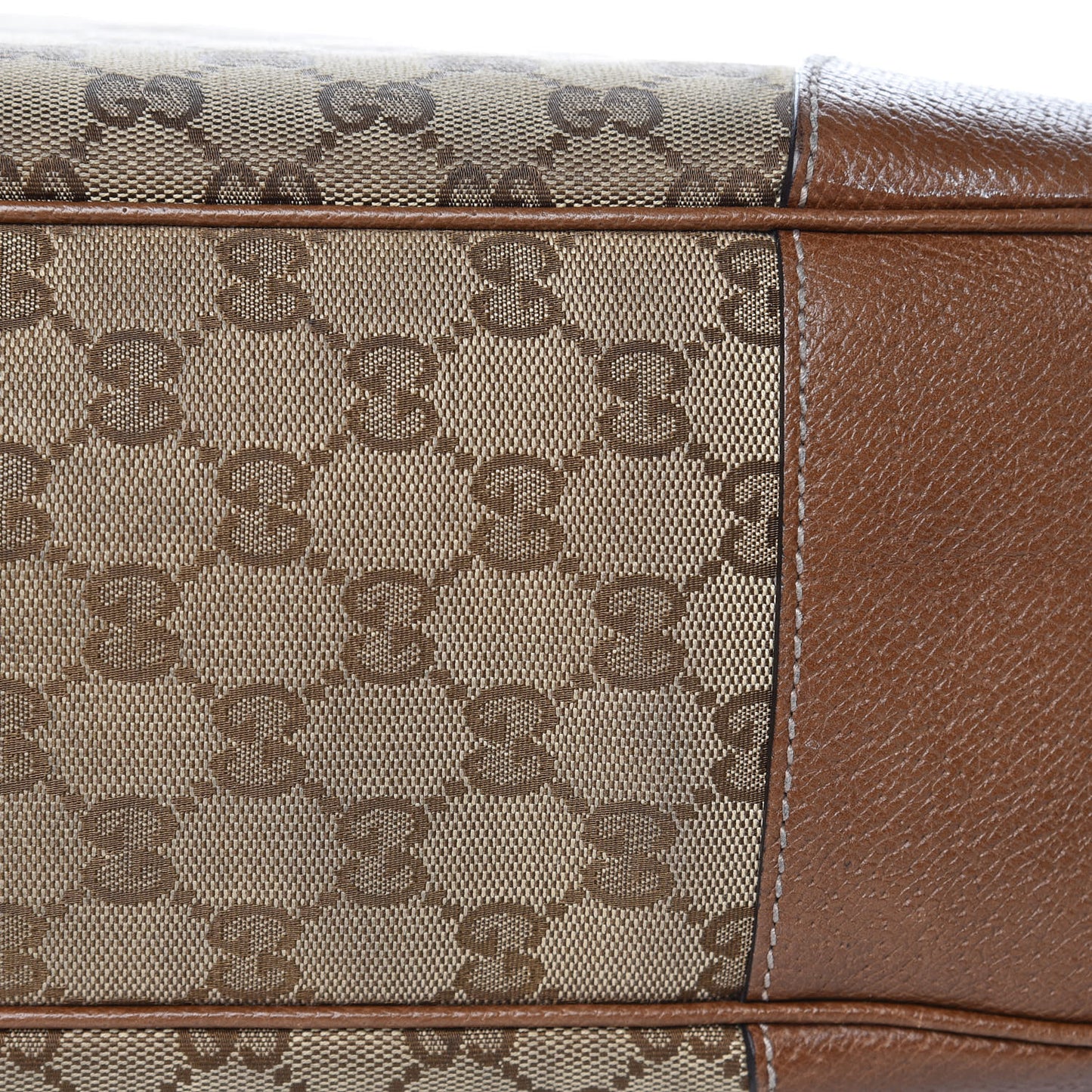 Monogram Textured Calfskin Large Bree Hobo Beige Ebony Nocciola