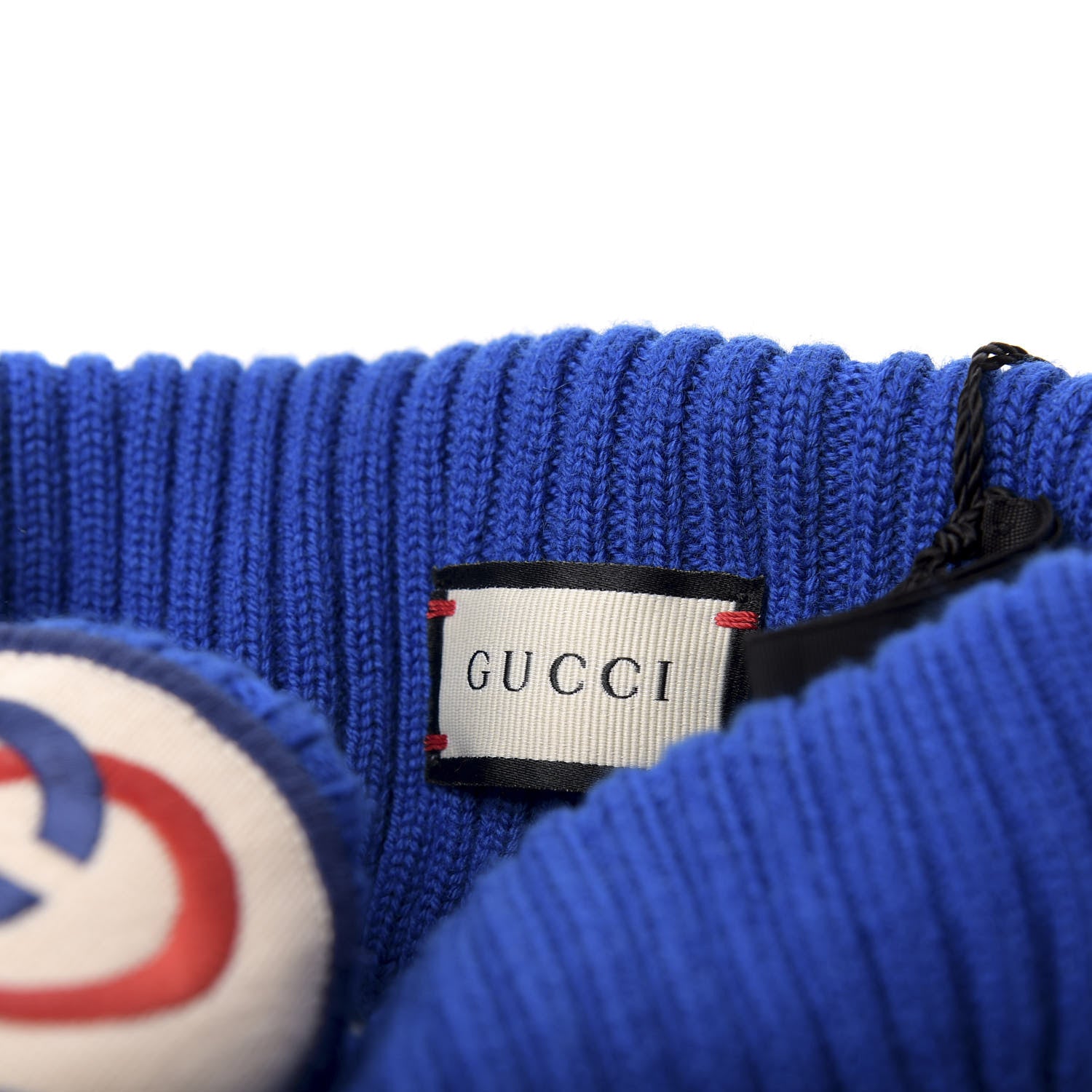 Gucci Wool Interlocking G Patch Visor L Blue 9 of 9