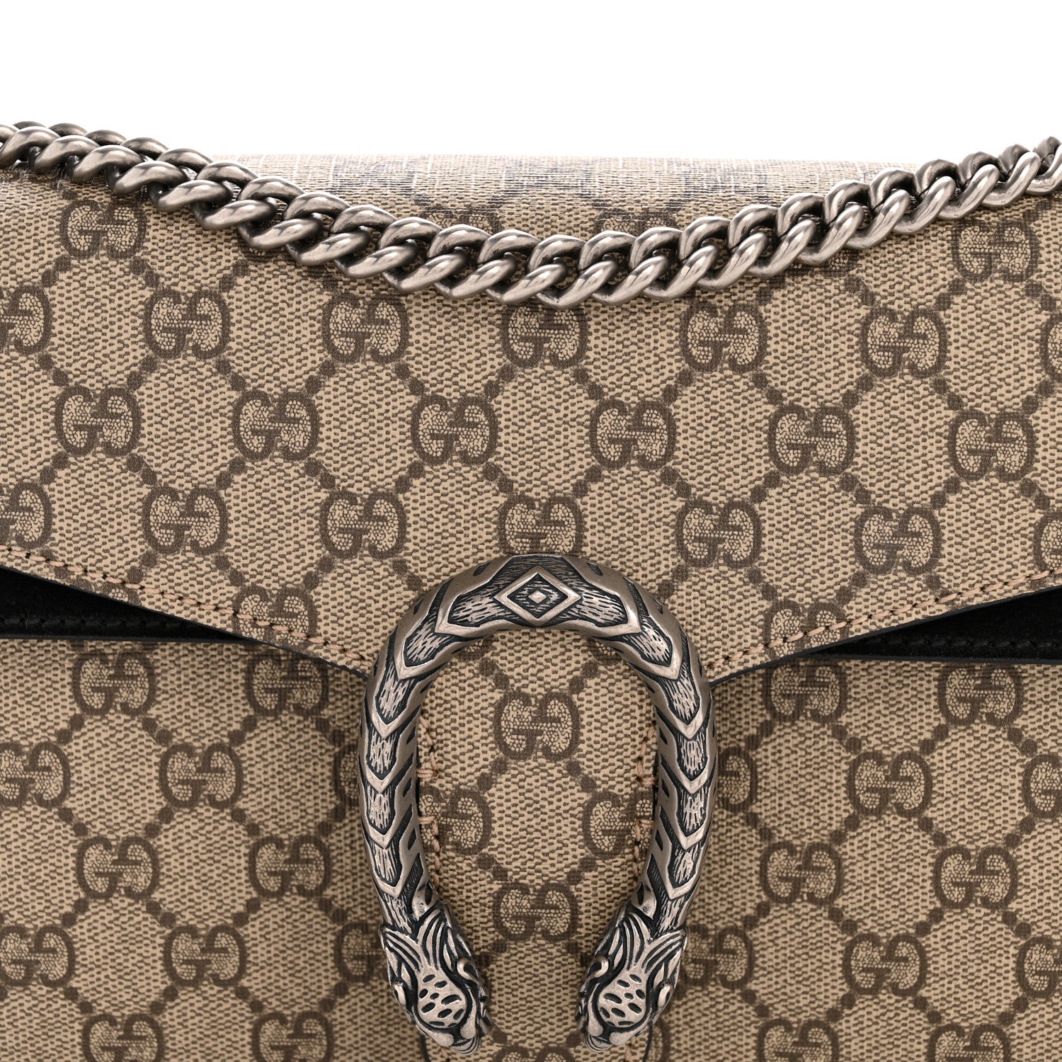 Gucci GG Supreme Monogram Small Dionysus Shoulder Bag Black 8 of 12