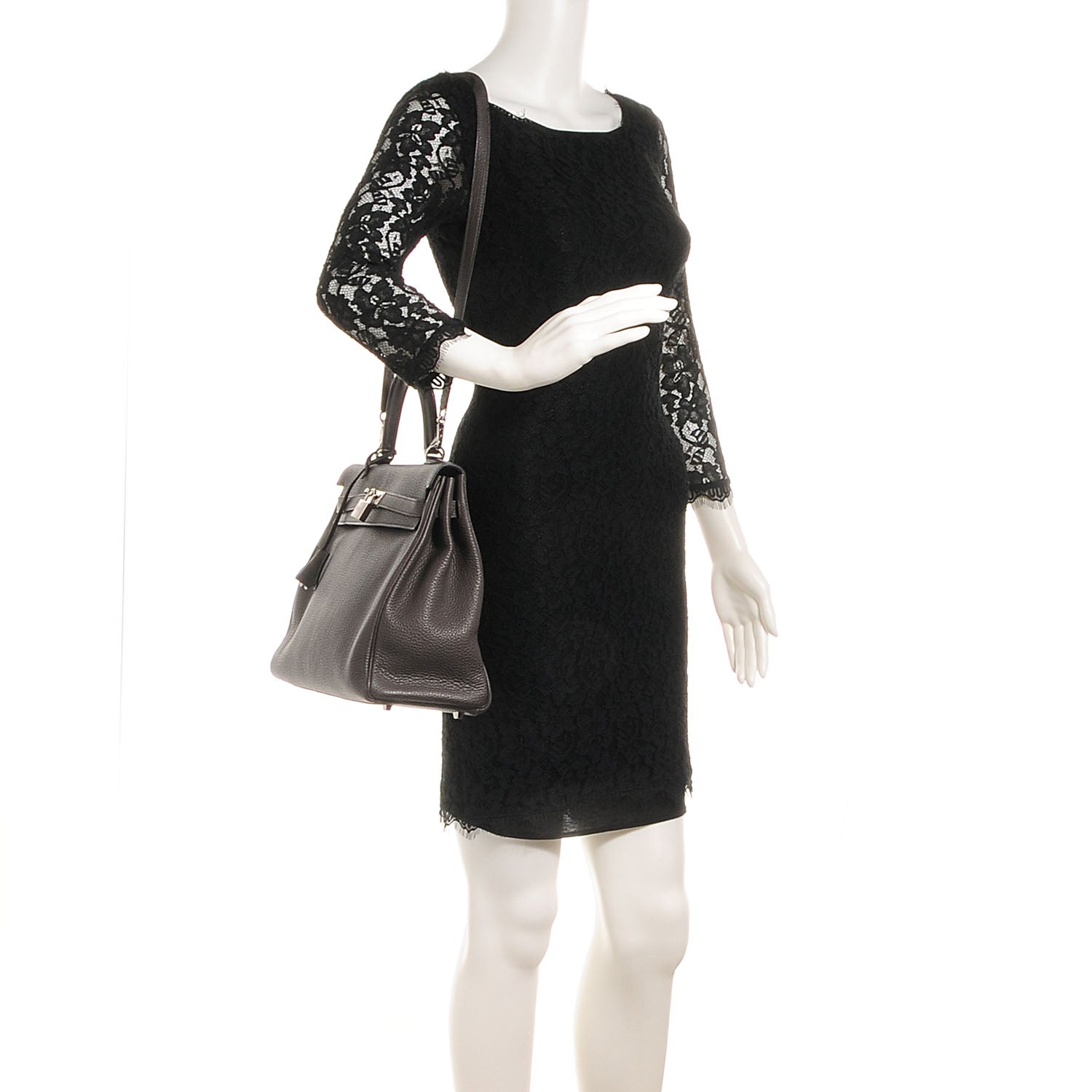 Hermes Togo Kelly Retourne 32 Graphite 2 of 21