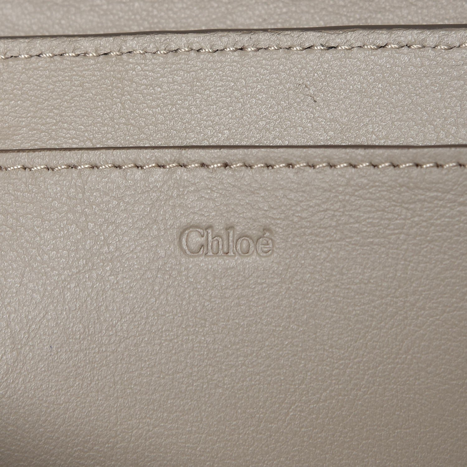 Chloe Calfskin Drew Bijou Clutch Pastel Grey 6 of 7
