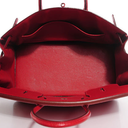 Hermes Chevre de Coromandel Birkin 35 Rouge Vif 7 of 25