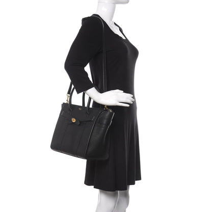 Mulberry Classic Grain Small Bayswater Zip Tote Black 2 of 10