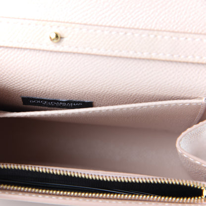 Dolce & Gabbana Dauphine Crystal Wallet On Chain Light Pink 8 of 10