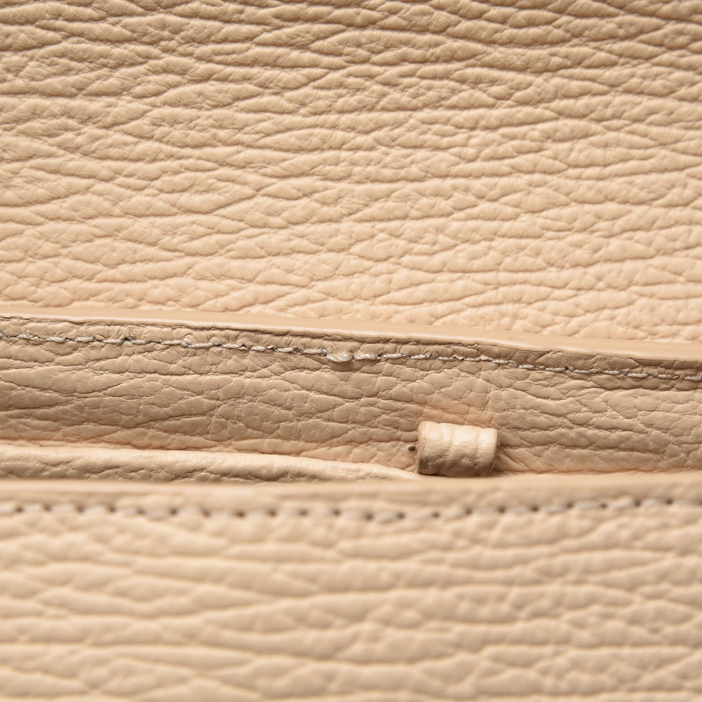 3.1 Textured Calfskin Medium Pashli Satchel White Peach