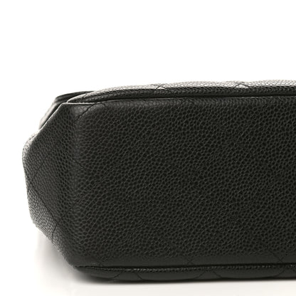 Chanel Caviar Quilted Jumbo Single Flap Black 8 of 9
