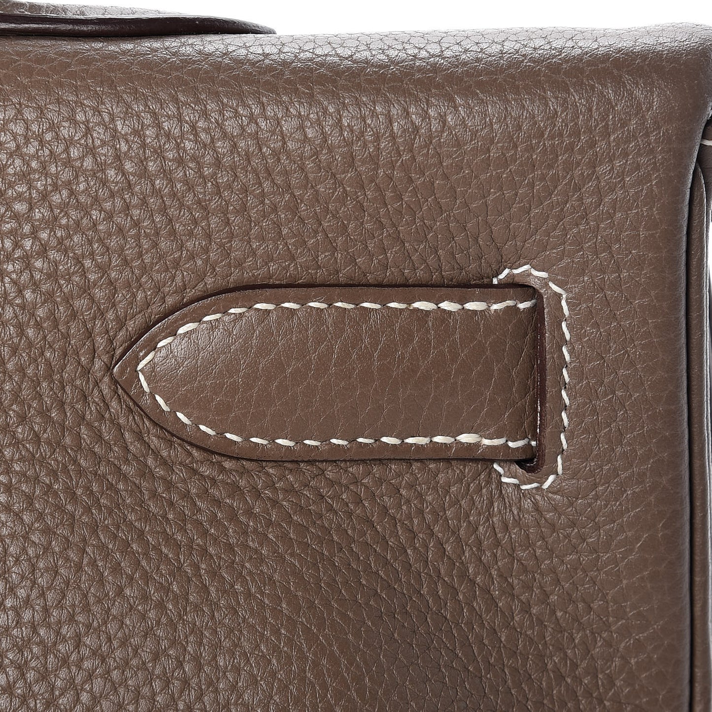 Taurillon Clemence Shoulder Kelly 40 Etoupe