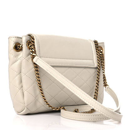 Saint Laurent Lambskin Quilted Monogram Mini Nolita Blanc Vintage 3 of 9