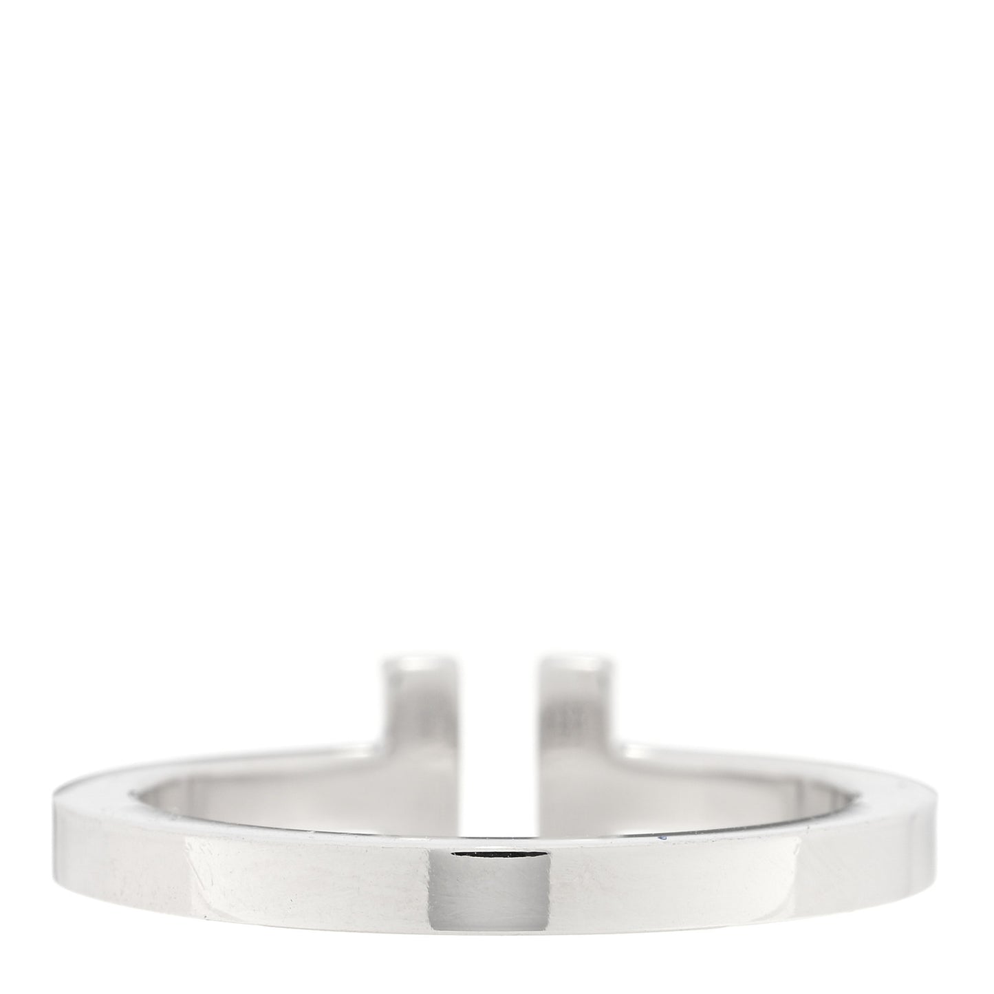 18K White Gold T Square Ring 64 10.75