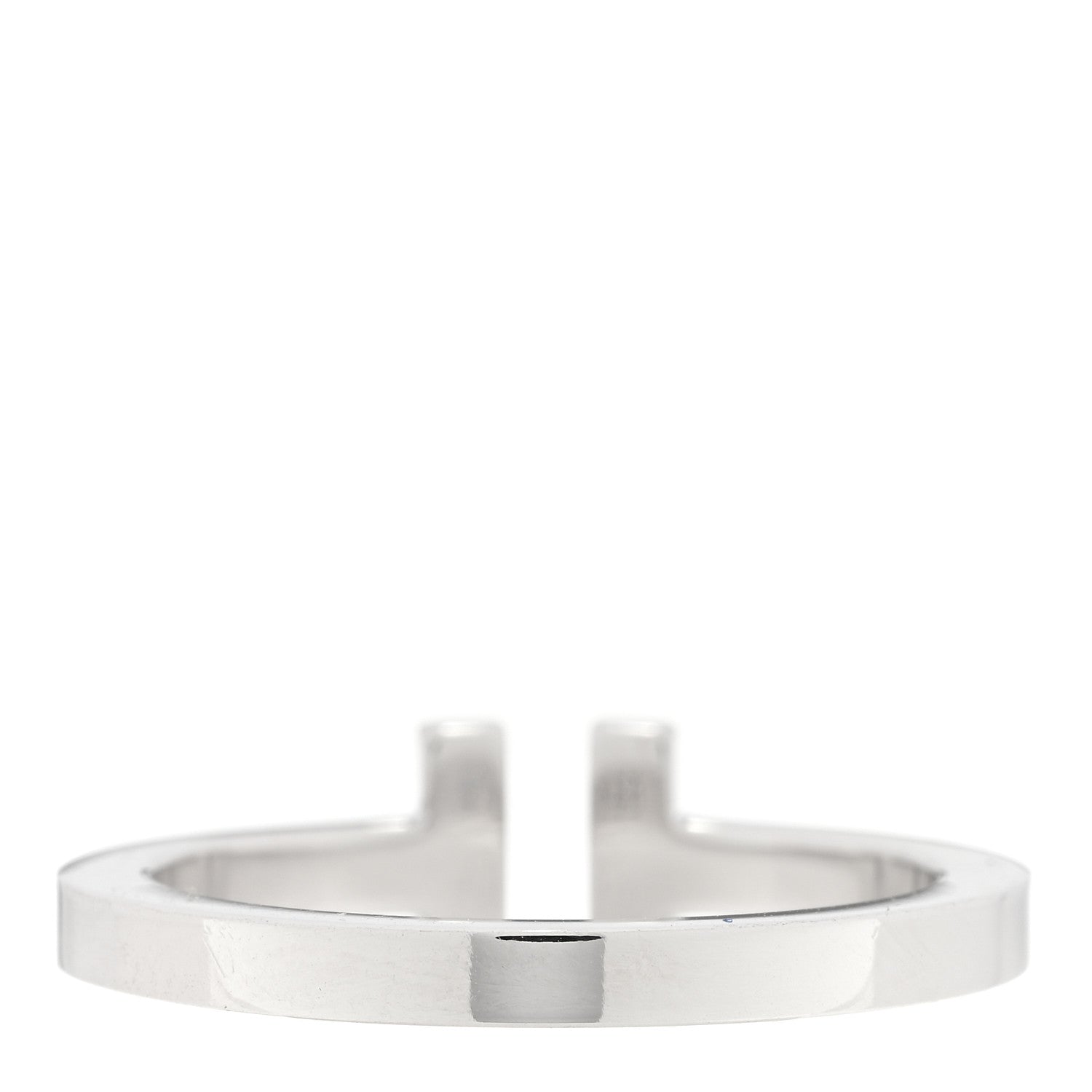 Tiffany 18K White Gold T Square Ring 64 10.75 3 of 4