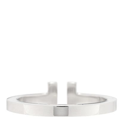 Tiffany 18K White Gold T Square Ring 64 10.75 3 of 4