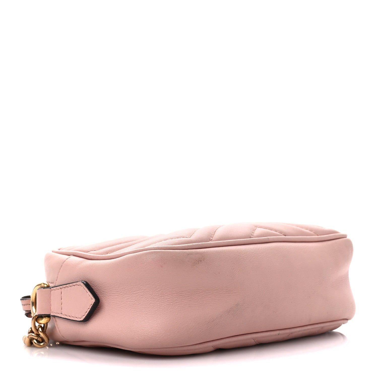 Gucci Calfskin Matelasse Mini GG Marmont Chain Shoulder Bag Perfect Pink 4 of 11