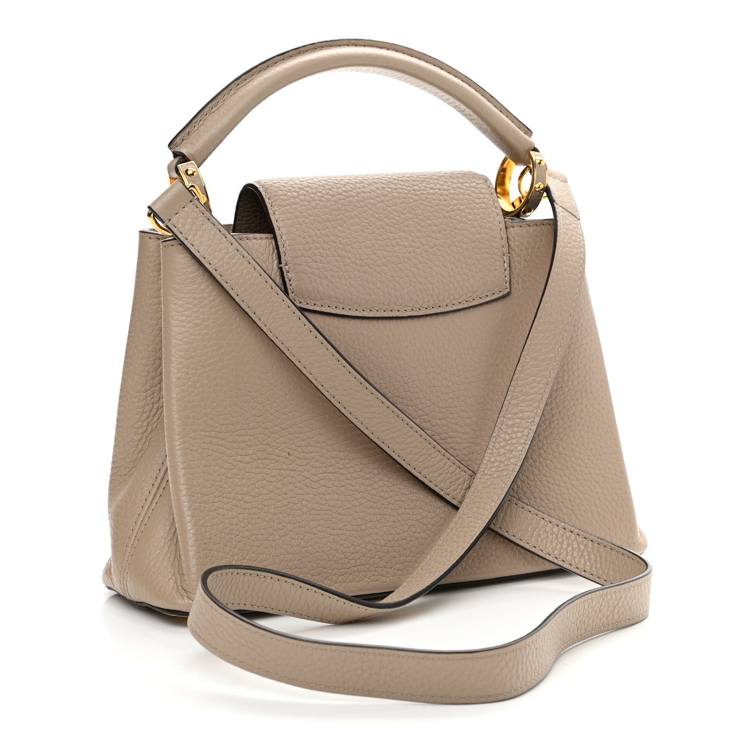 Louis Vuitton Taurillon Capucines BB Galet 3 of 10