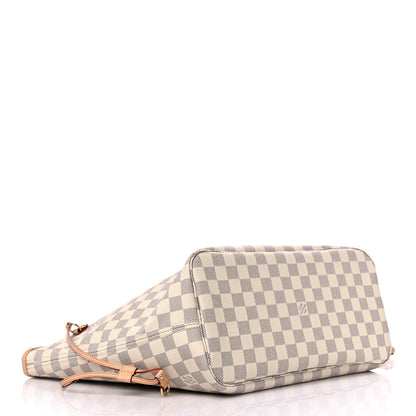 Louis Vuitton Damier Azur Neo Neverfull MM Rose Ballerine 5 of 9