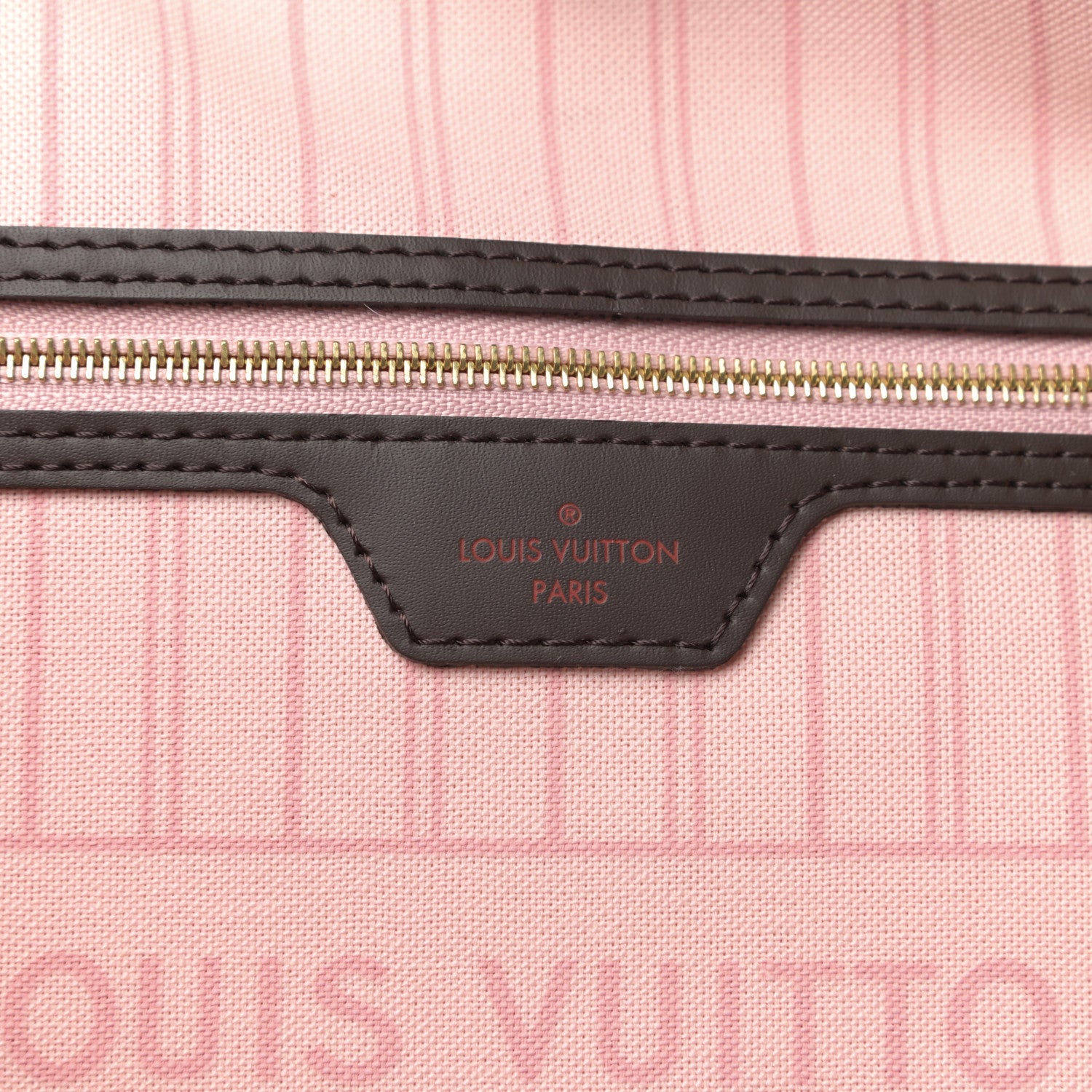 Louis Vuitton Damier Ebene Neo Neverfull MM Rose Ballerine 7 of 10