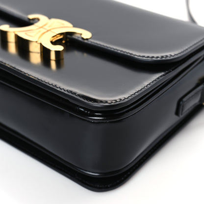 Celine Shiny Calfskin Teen Triomphe Black 9 of 9