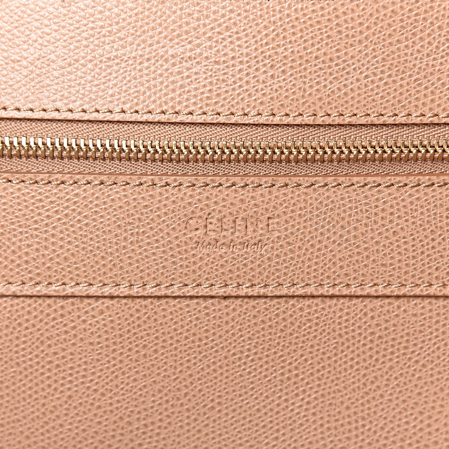 Celine Grained Calfskin Horizontal Bi-Cabas Nude Deepsea 6 of 12