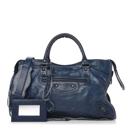 Balenciaga Agneau Classic Hardware City Bleu Mineral 1 of 9