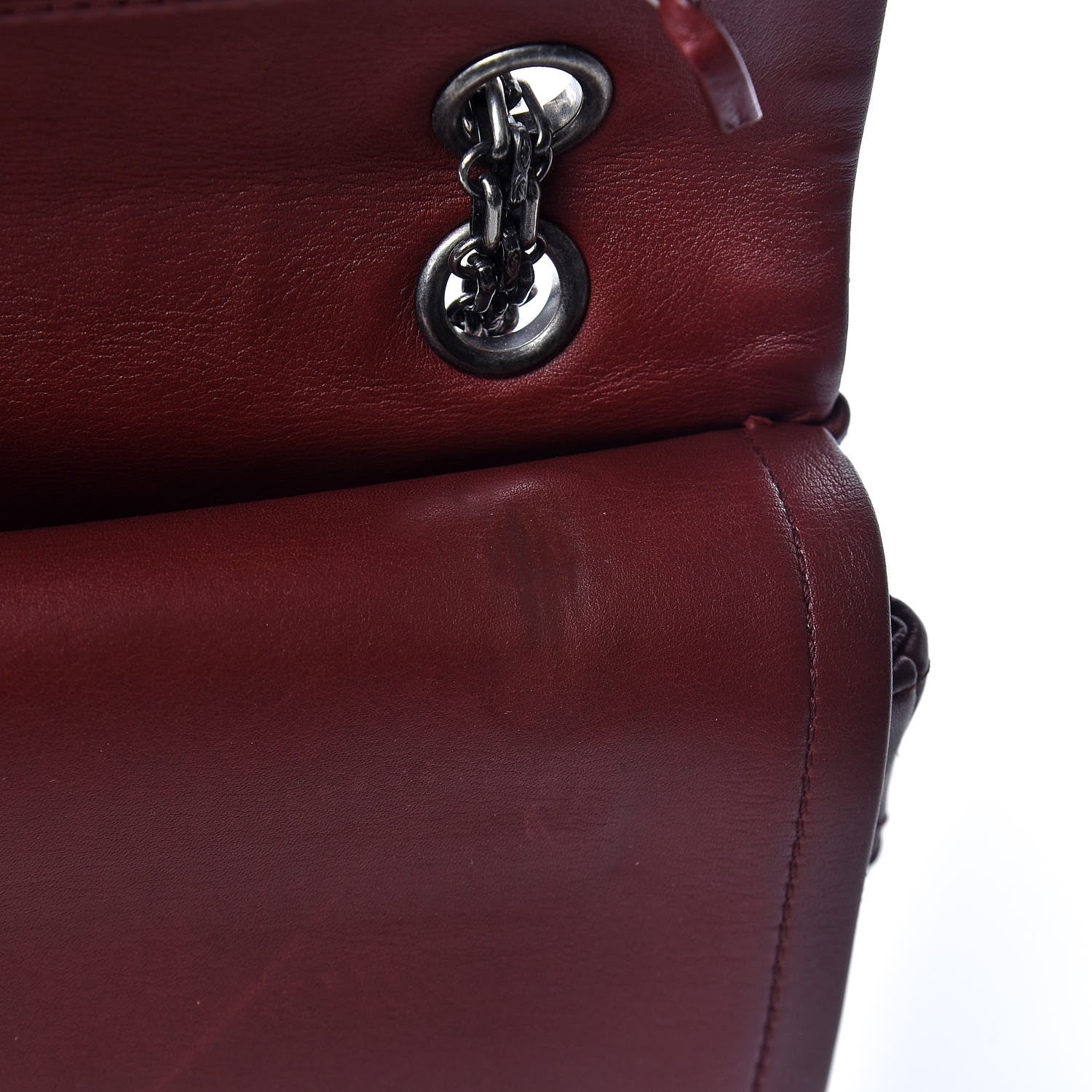 Chanel Calfskin Stitched 2.55 Reissue 227 Flap Burgundy 13 of 13