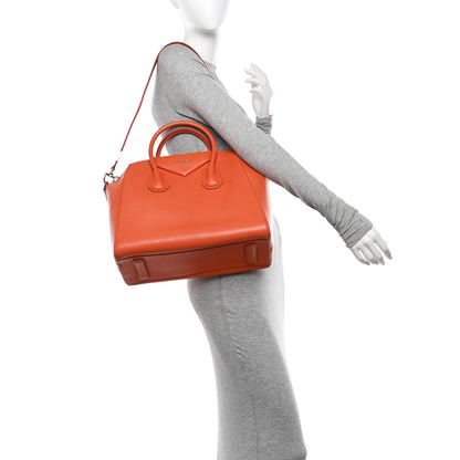 Givenchy Sugar Goatskin Medium Antigona Orange 2 of 13