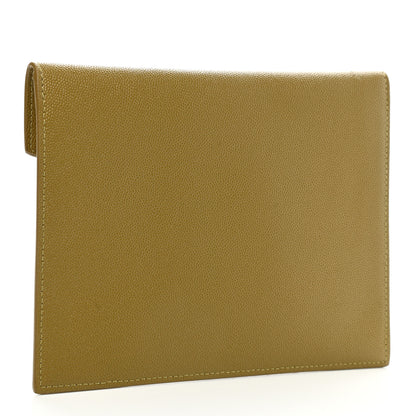 Saint Laurent Grain De Poudre Uptown Baby Pouch Olive 3 of 8