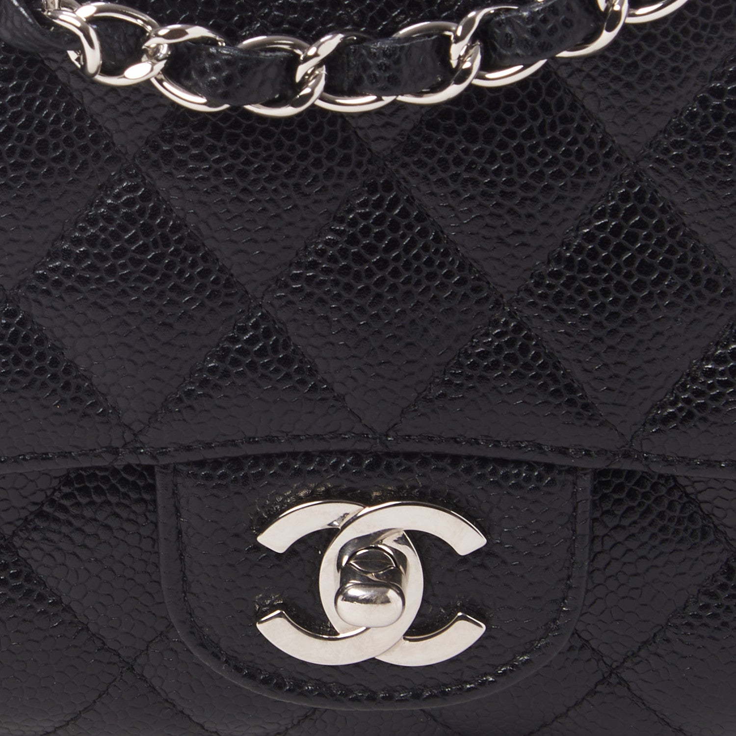 Chanel Caviar Quilted Medium Double Flap Black 7 of 9