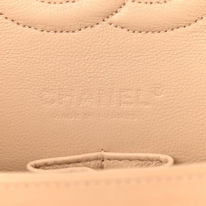 Chanel Tweed Quilted Medium Double Flap Beige Pink 6 of 9