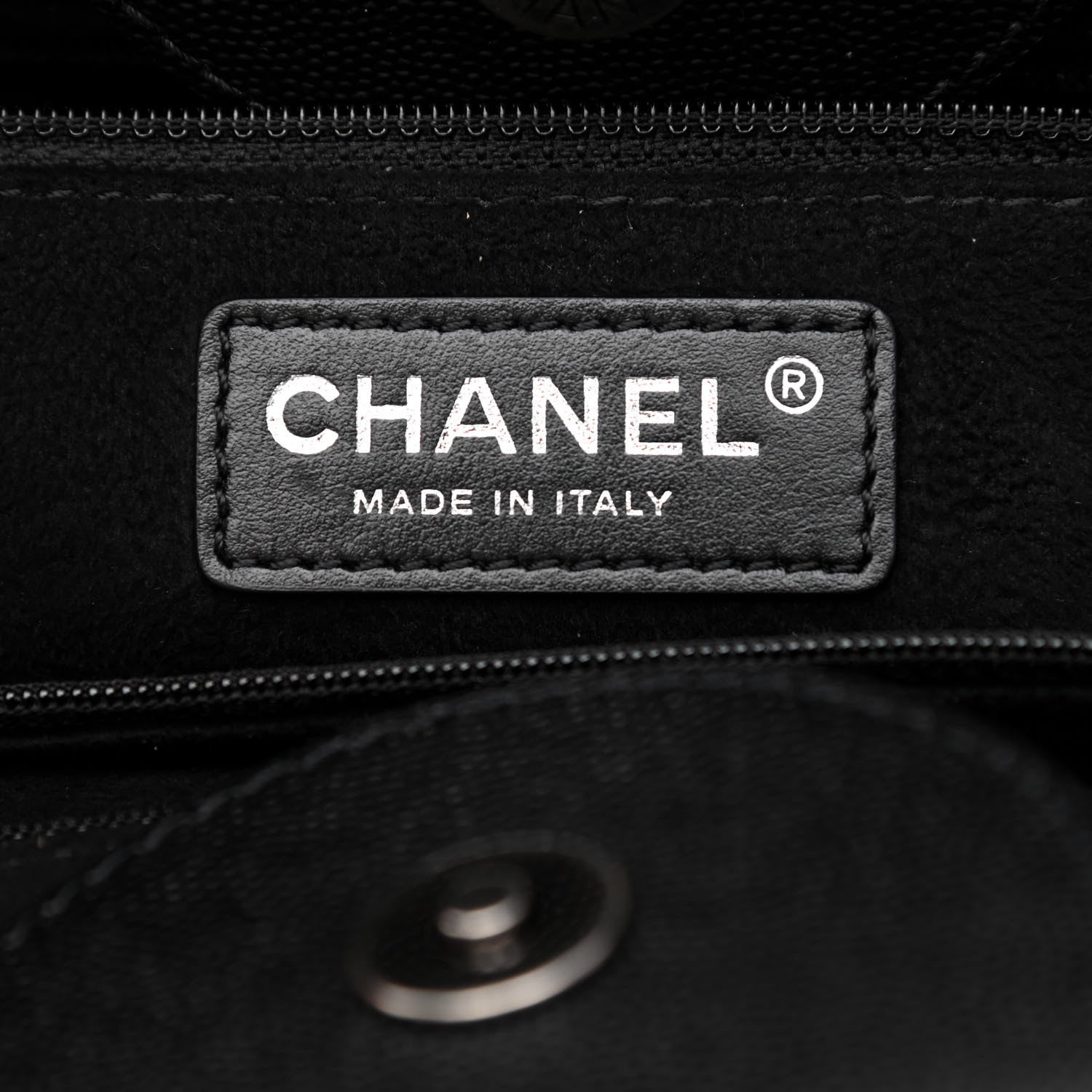 Chanel Caviar Small Studded Deauville Tote Black 6 of 12
