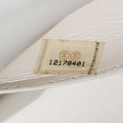 Chanel Patent Quilted Evening Star East West Flap White 11 of 11