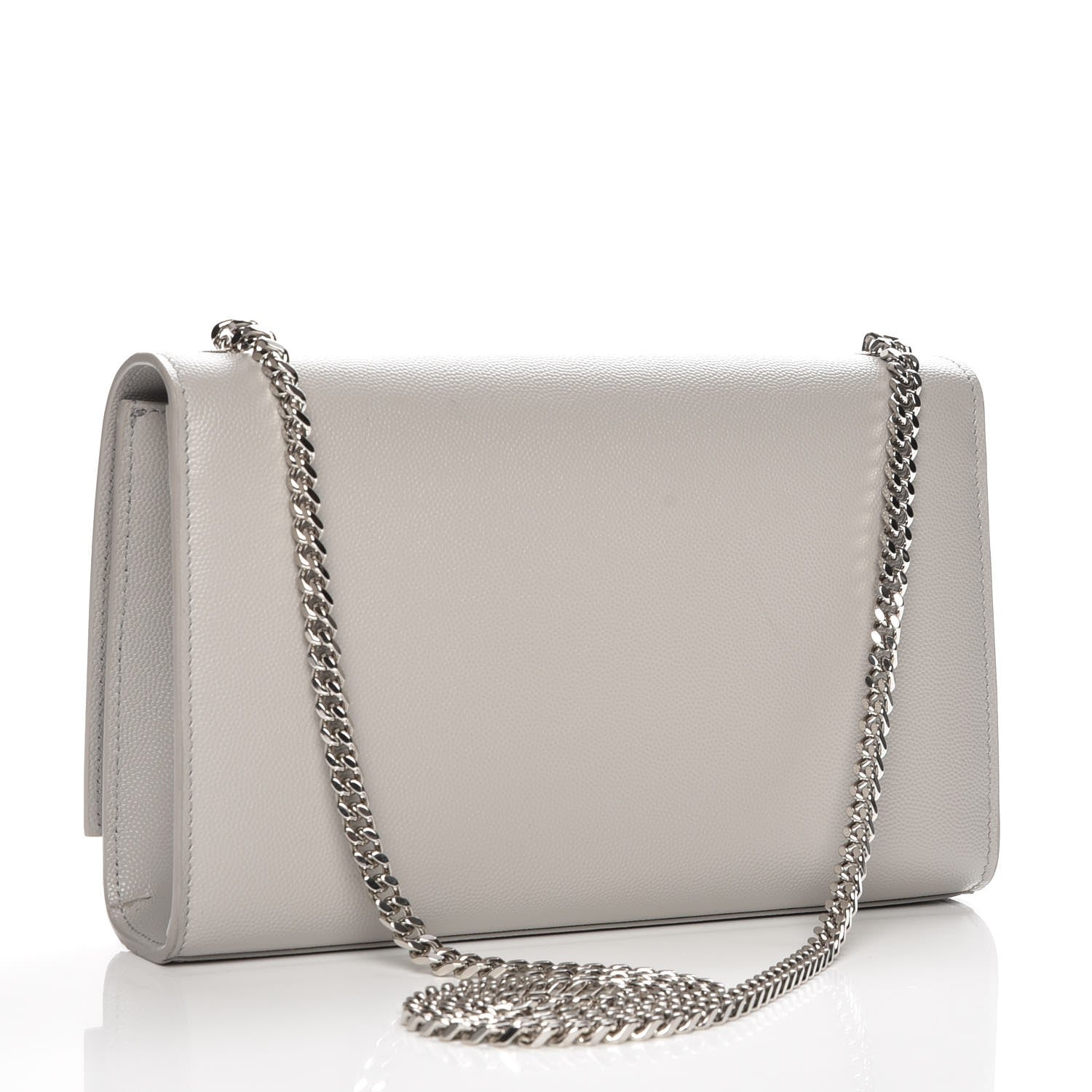 Saint Laurent Grain De Poudre Medium Classic Monogram Kate Satchel Souris 3 of 6