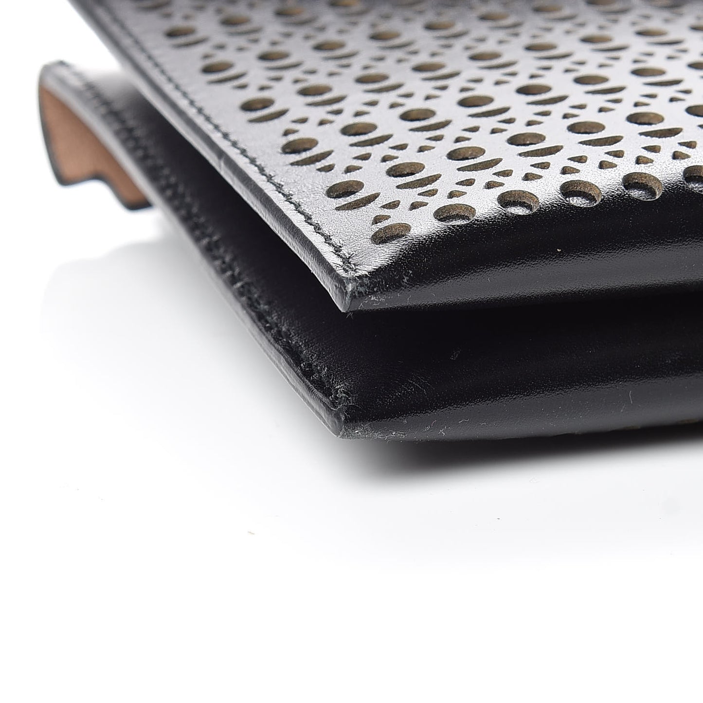 Laser Cut Louise 24 Envelope Crossbody Black