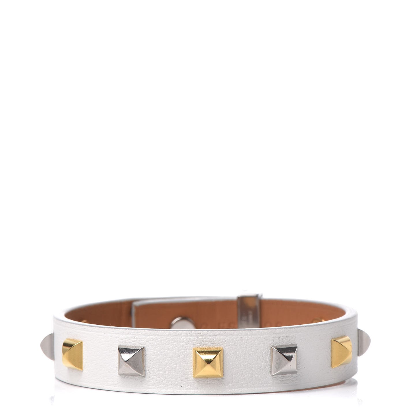 Swift Mini Dog Clous Carres Bracelet T3 White