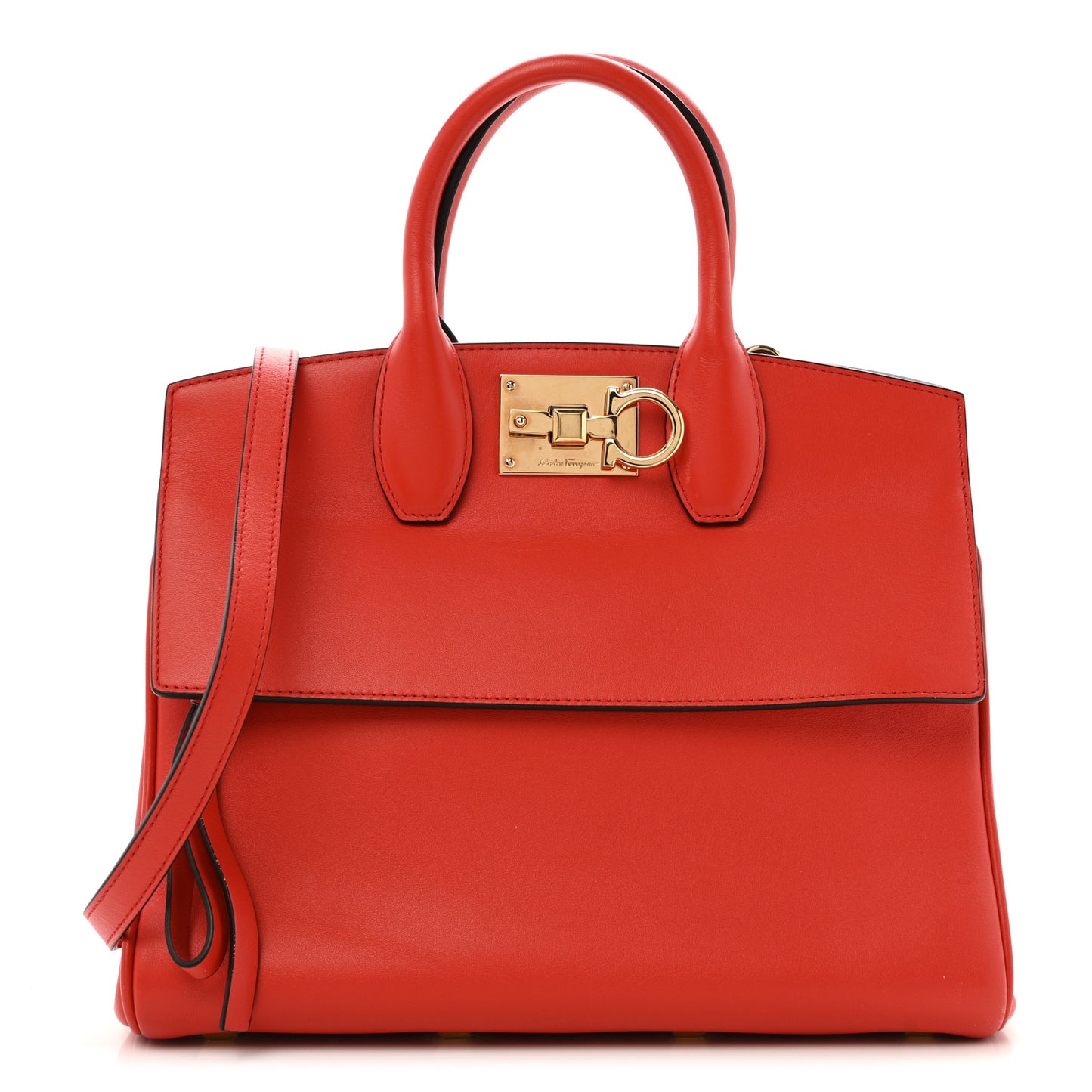 Calfskin Medium The Studio Bag Red