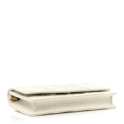 Christian Dior Supple Calfskin Caro Pouch with Chain Latte 4 of 15