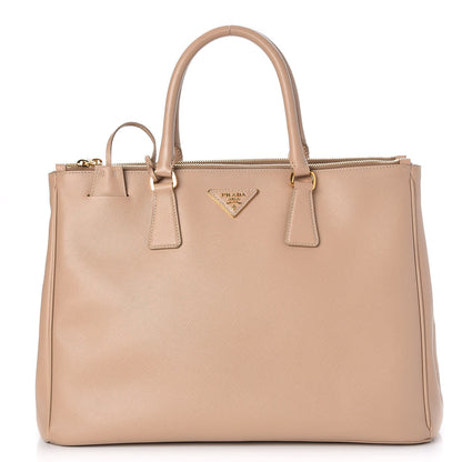 Prada Saffiano Large Galleria Double Zip Tote Sabbia 1 of 9