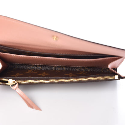 Louis Vuitton Monogram Emilie Wallet Rose Nacre 5 of 9
