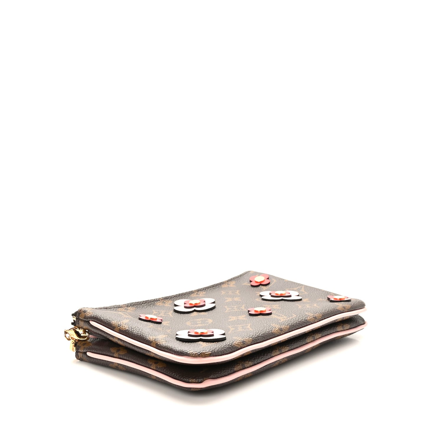 Monogram Blooming Flowers Double Zip Pochette