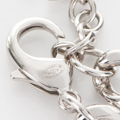 Chanel Plexiglass Pearl CC Padlock Bracelet Silver 4 of 4