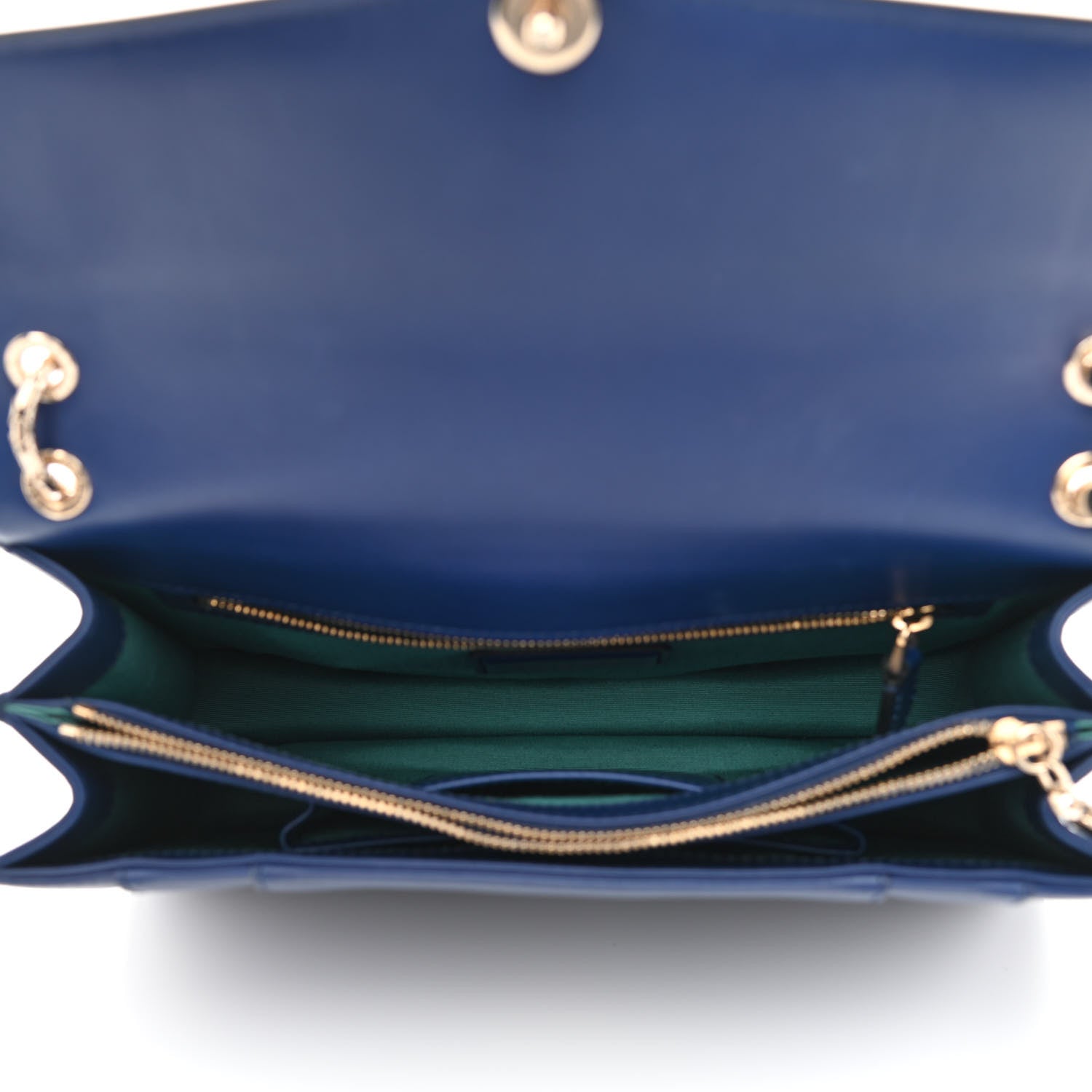 Bulgari Calfskin Serpenti Forever Shoulder Bag Blue 5 of 9