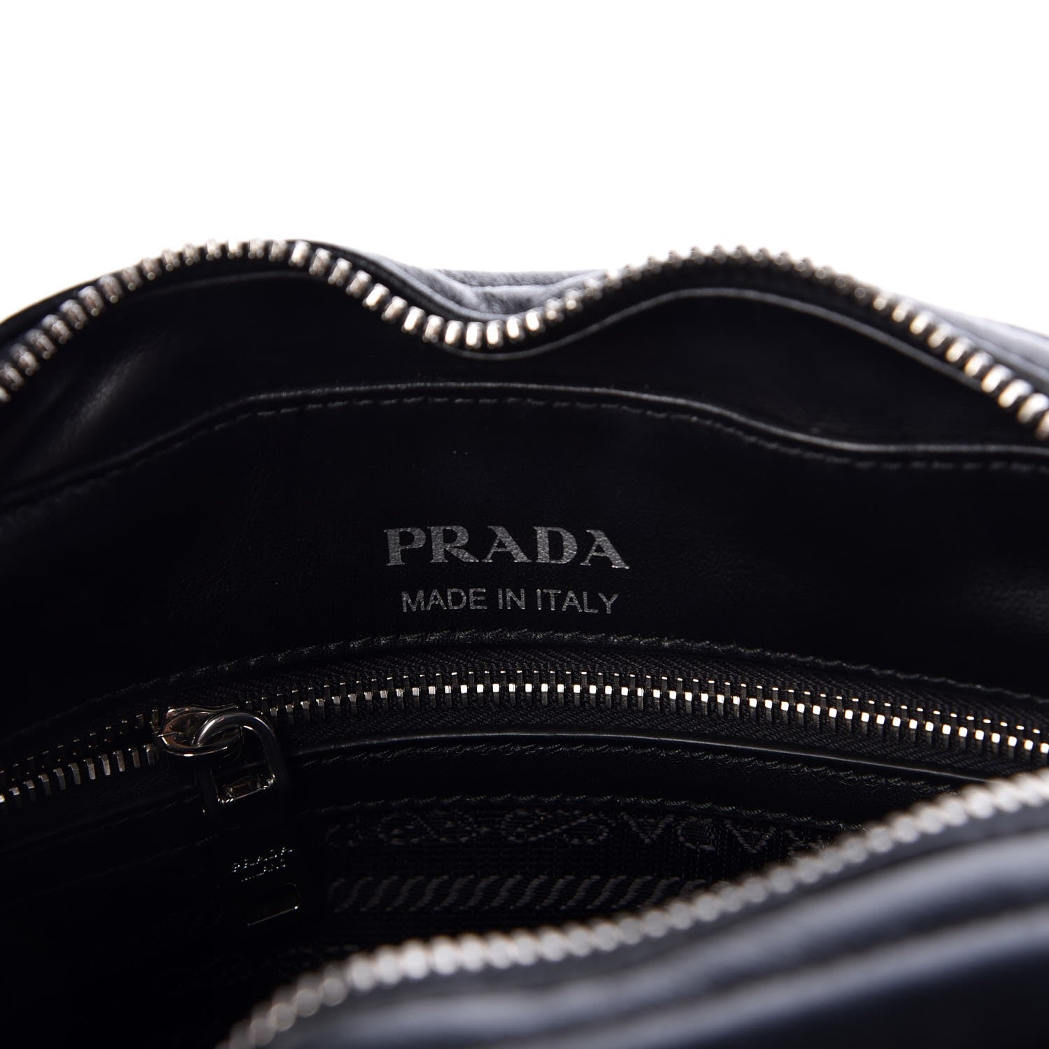 Prada Soft Calfskin Diagramme Crossbody Bag Black 6 of 9