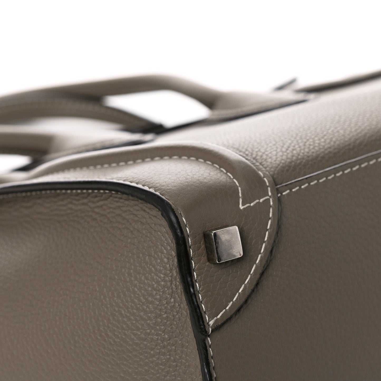 Drummed Calfskin Micro Luggage Souris
