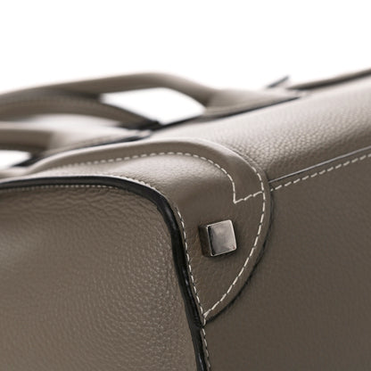 Celine Drummed Calfskin Micro Luggage Souris 10 of 13