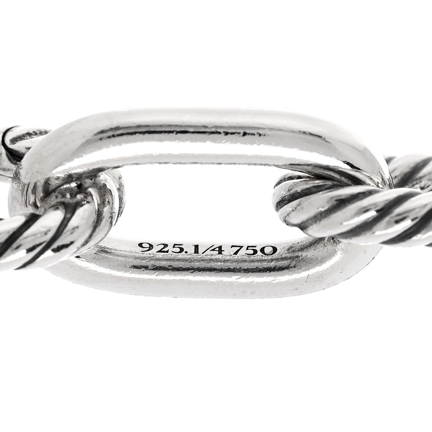 David Yurman Sterling Silver 18K Yellow Gold 11mm Madison Chain Bracelet 4 of 5
