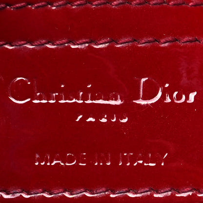 Christian Dior Patent Cannage Medium Lady Dior Red 5 of 11